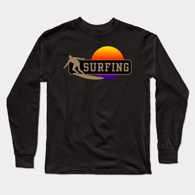 Amazing Surfing Sport Design Long Sleeve T-Shirt by tatzkirosales-shirt-store